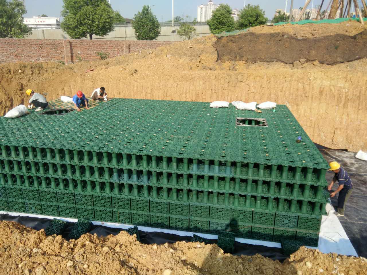 广东_学校雨水收集利用系统模块水池项目工程